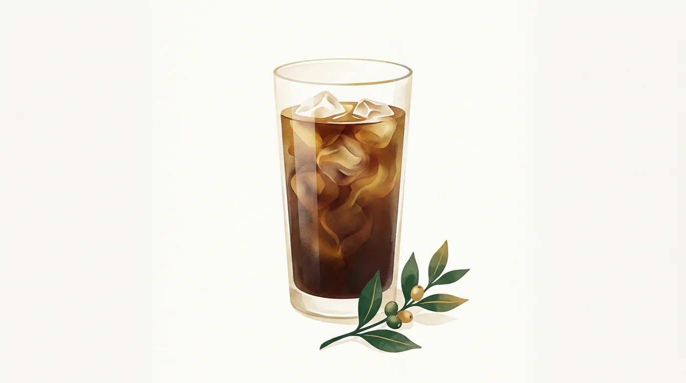 Szklanka cold brew z lodem