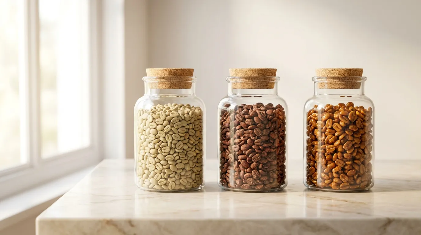 Porównanie trzech metod przetwarzania kawy — washed (czysty profil), natural (owocowy) i honey (pomiędzy)