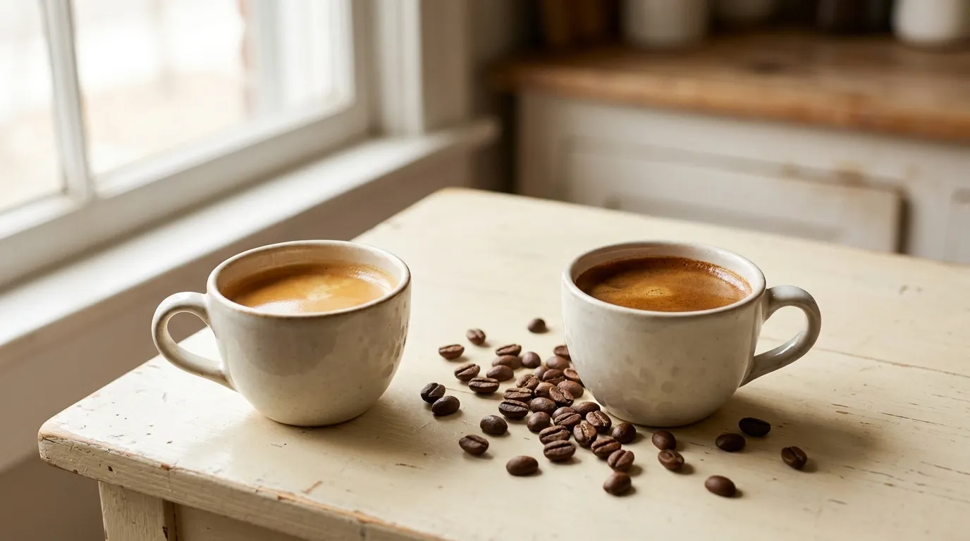 Profil smakowy jasnego vs ciemnego palenia — wykres radarowy z osiami kwasowości, body, słodyczy, goryczki