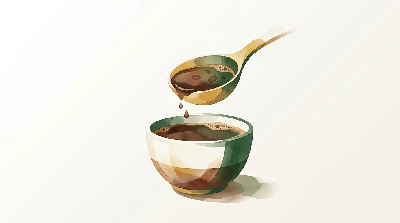 Degustacja kawy z łyżki cuppingowej