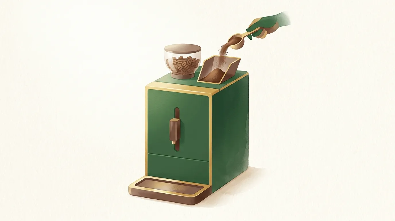 Szufladka na kawę mieloną w ekspresie automatycznym