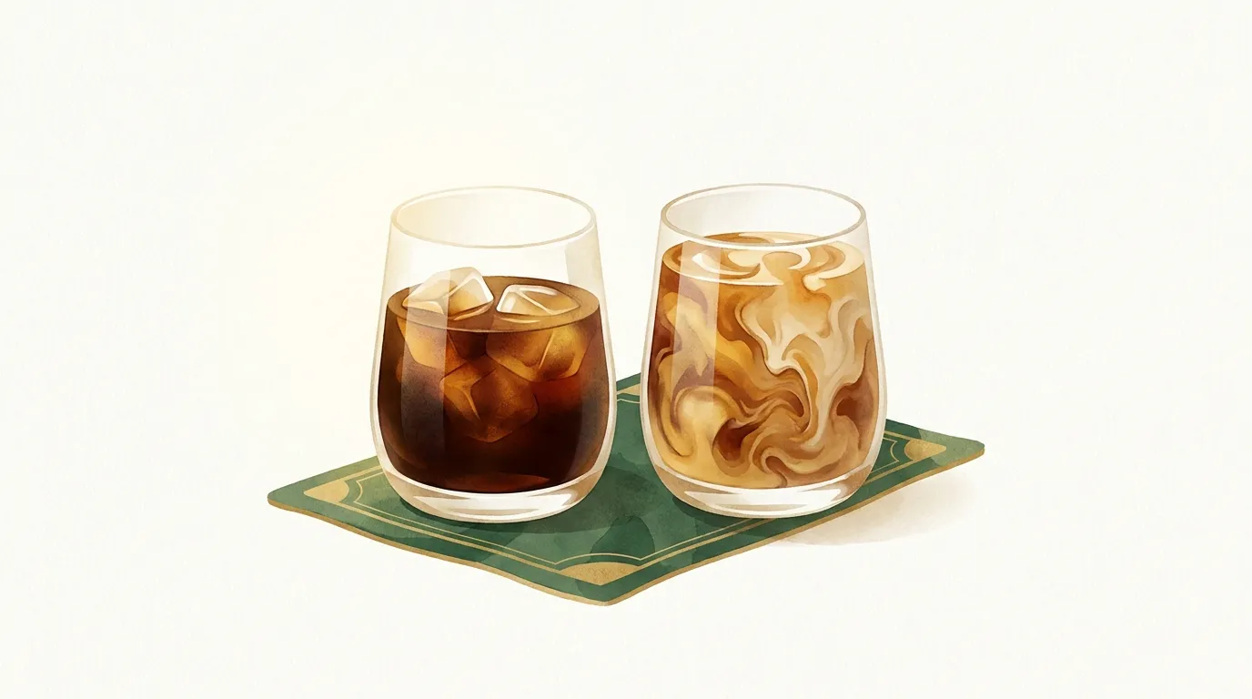 Cold brew czysty i z mlekiem owsianym