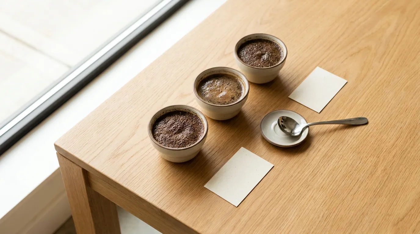 Koło smaków kawy SCA — deskryptory od czekoladowych przez orzechowe po owocowe