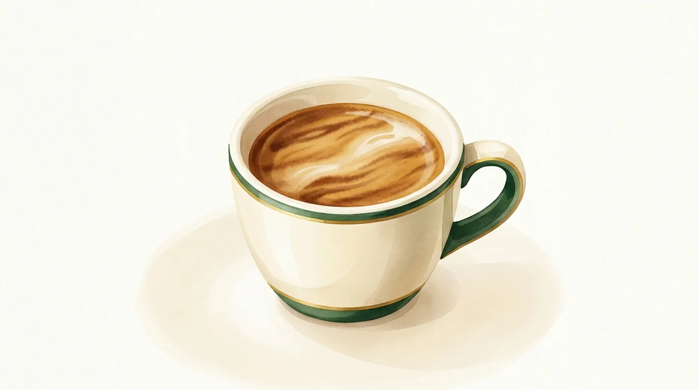 Espresso z gęstą cremą, efekt prawidłowej ekstrakcji