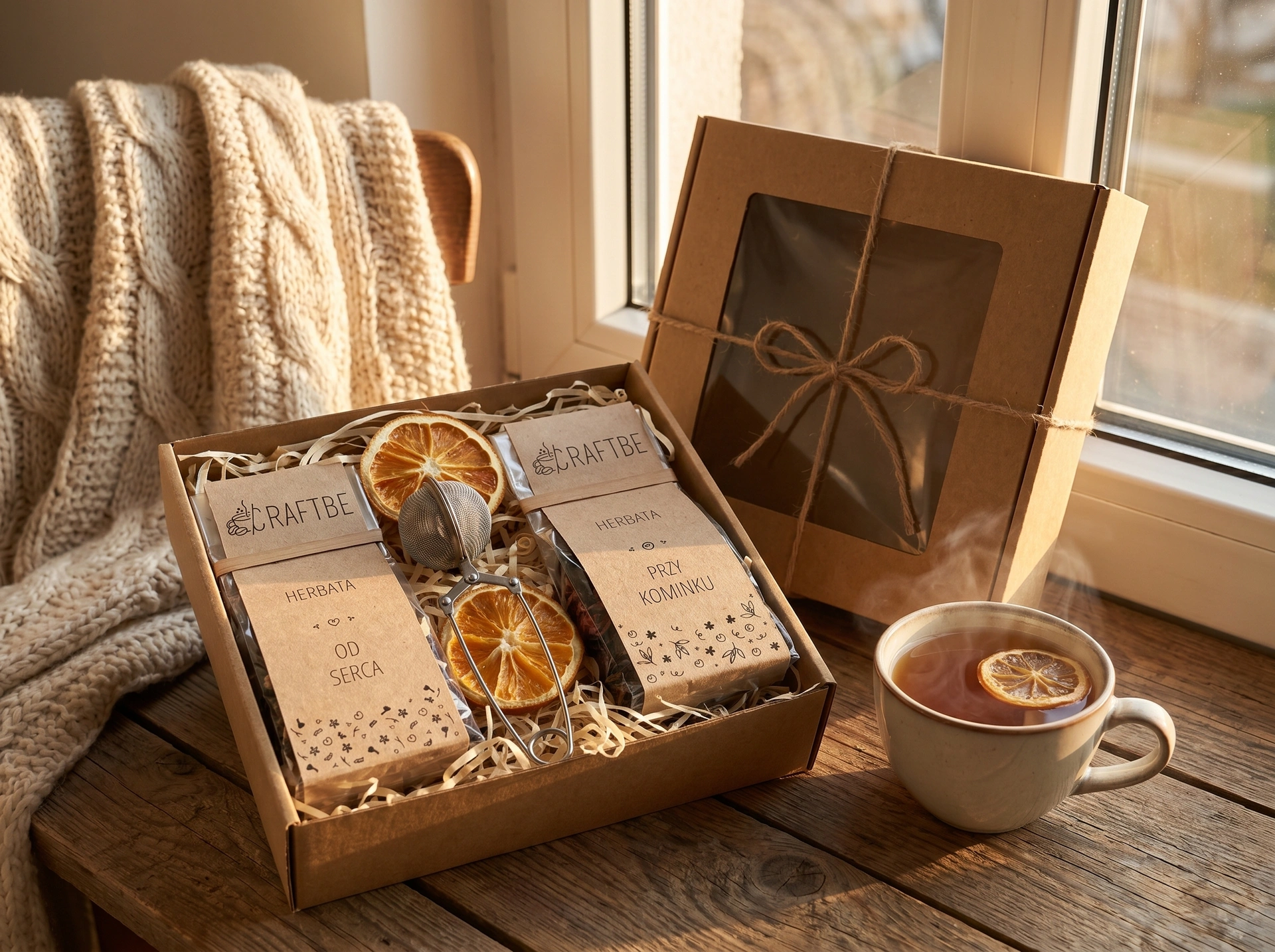 Box Prezentowy z Herbatą - Stylizacja