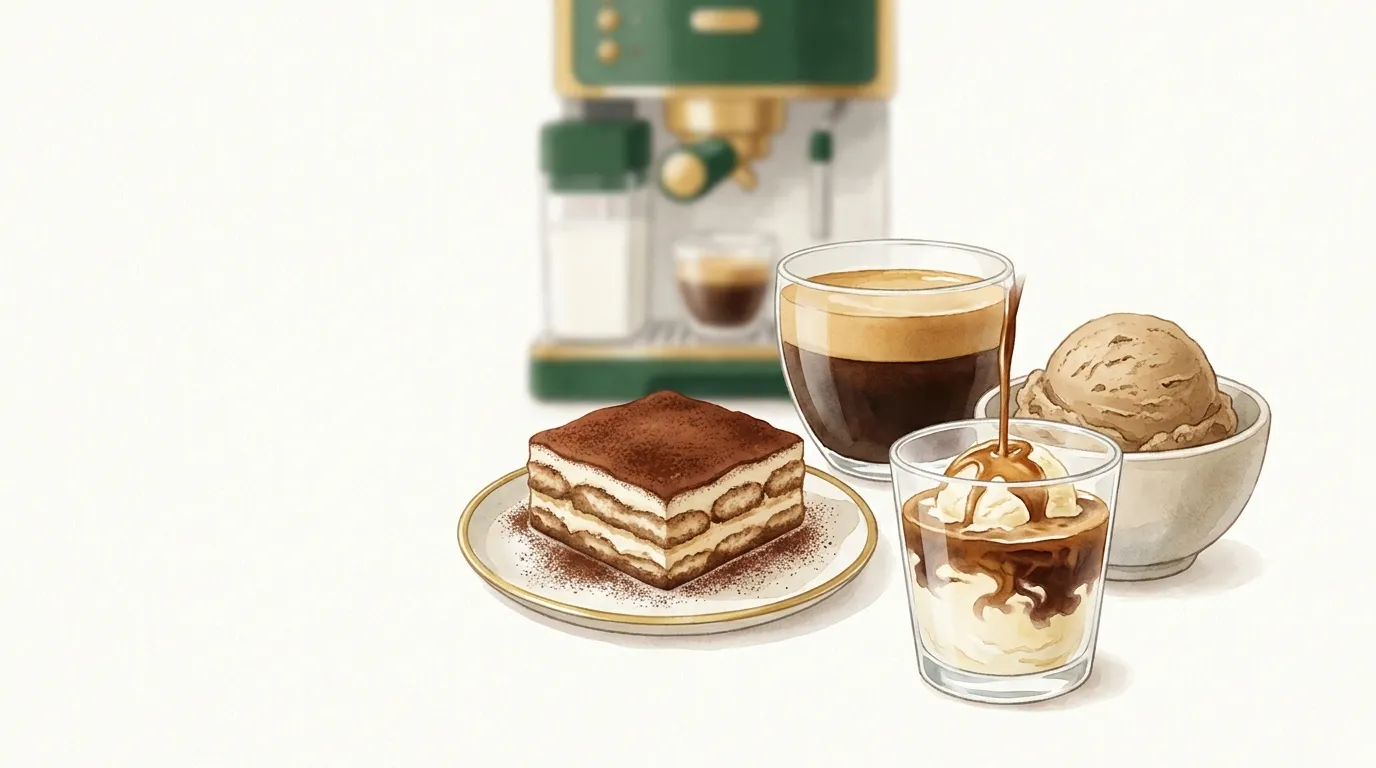Tiramisu, affogato i lody kawowe — 3 desery z prawdziwym espresso