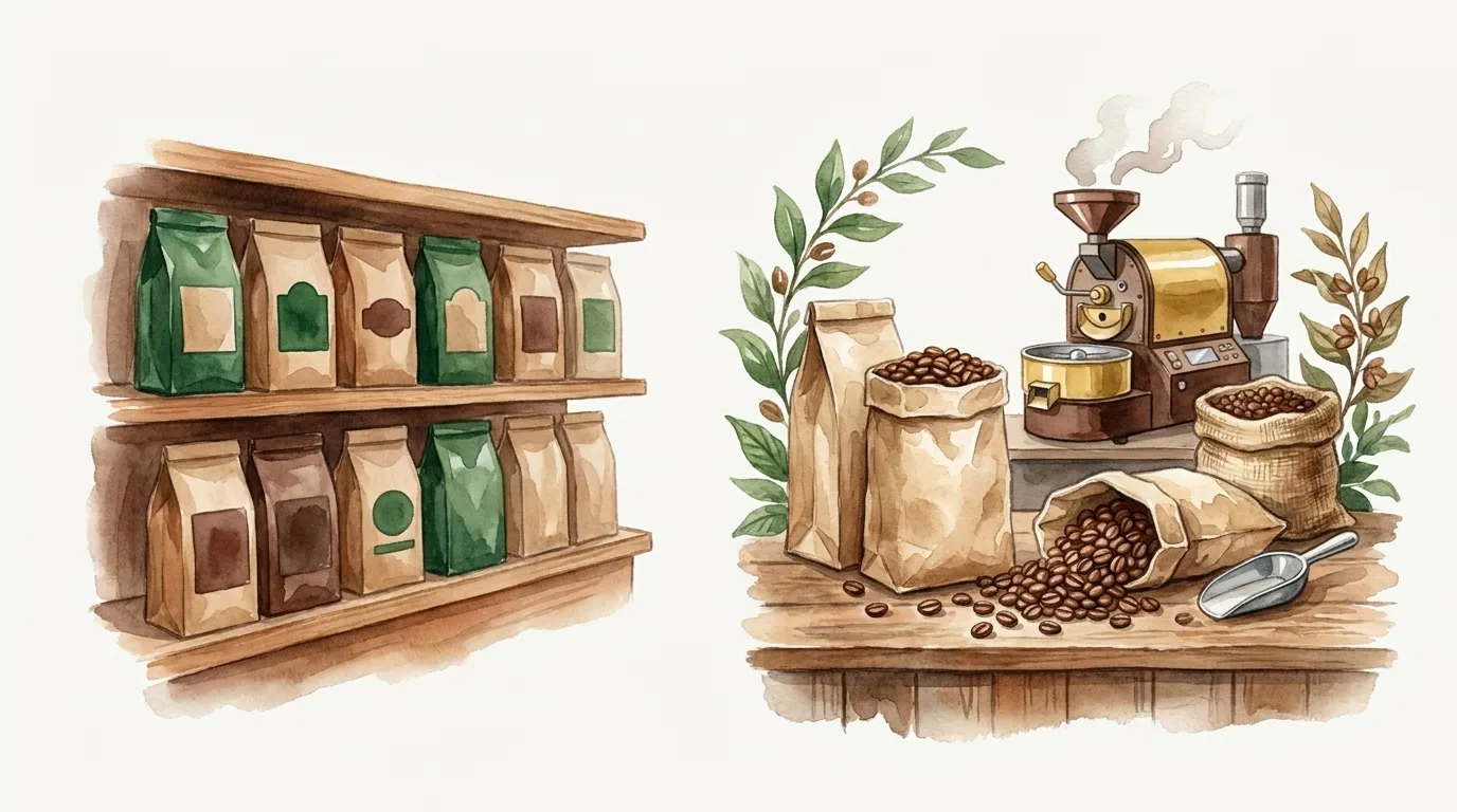 Kawa z palarni vs supermarketu — porównanie z liczbami
