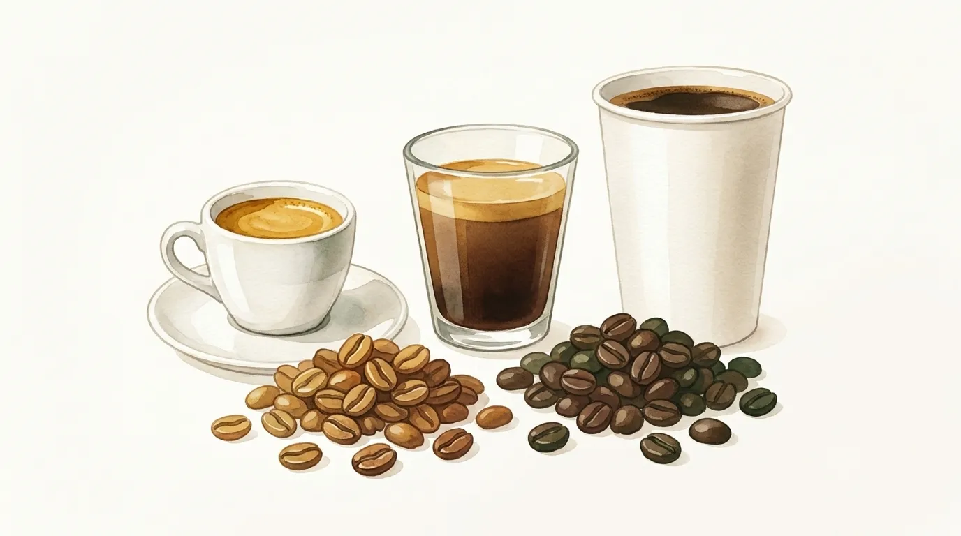 Ile kofeiny ma espresso? Pojedyncze, doppio, lungo i americano — arabika vs robusta