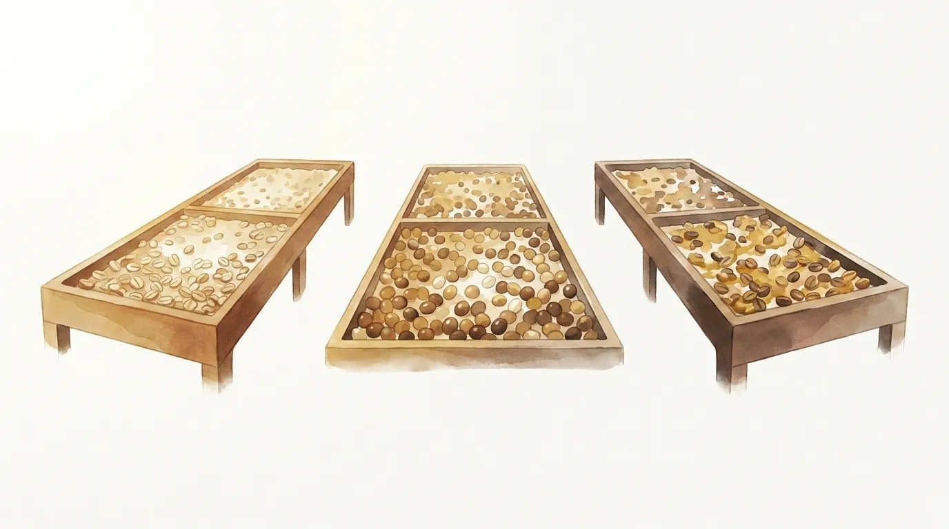 Procesowanie a palenie kawy — jak washed, natural i honey zmieniają podejście do roastu
