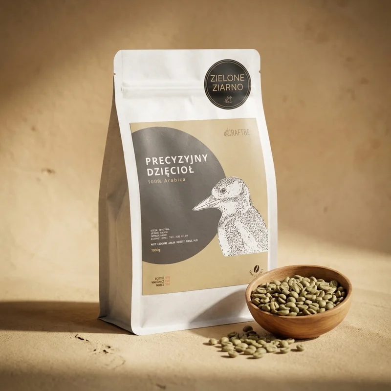 Precyzyjny Dzięcioł — Zielone Ziarno — opakowanie 250g