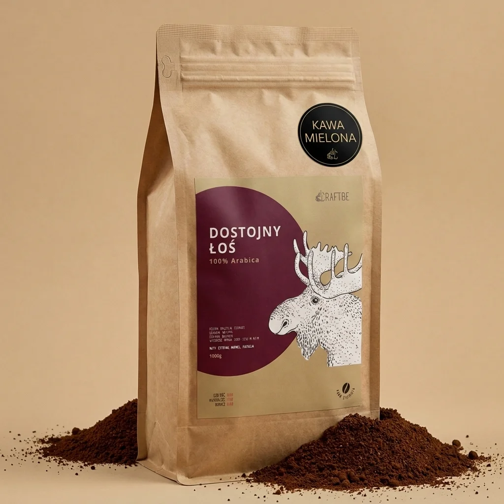 Kawa mielona CRAFTBE — opakowanie 500g Dostojny Łoś