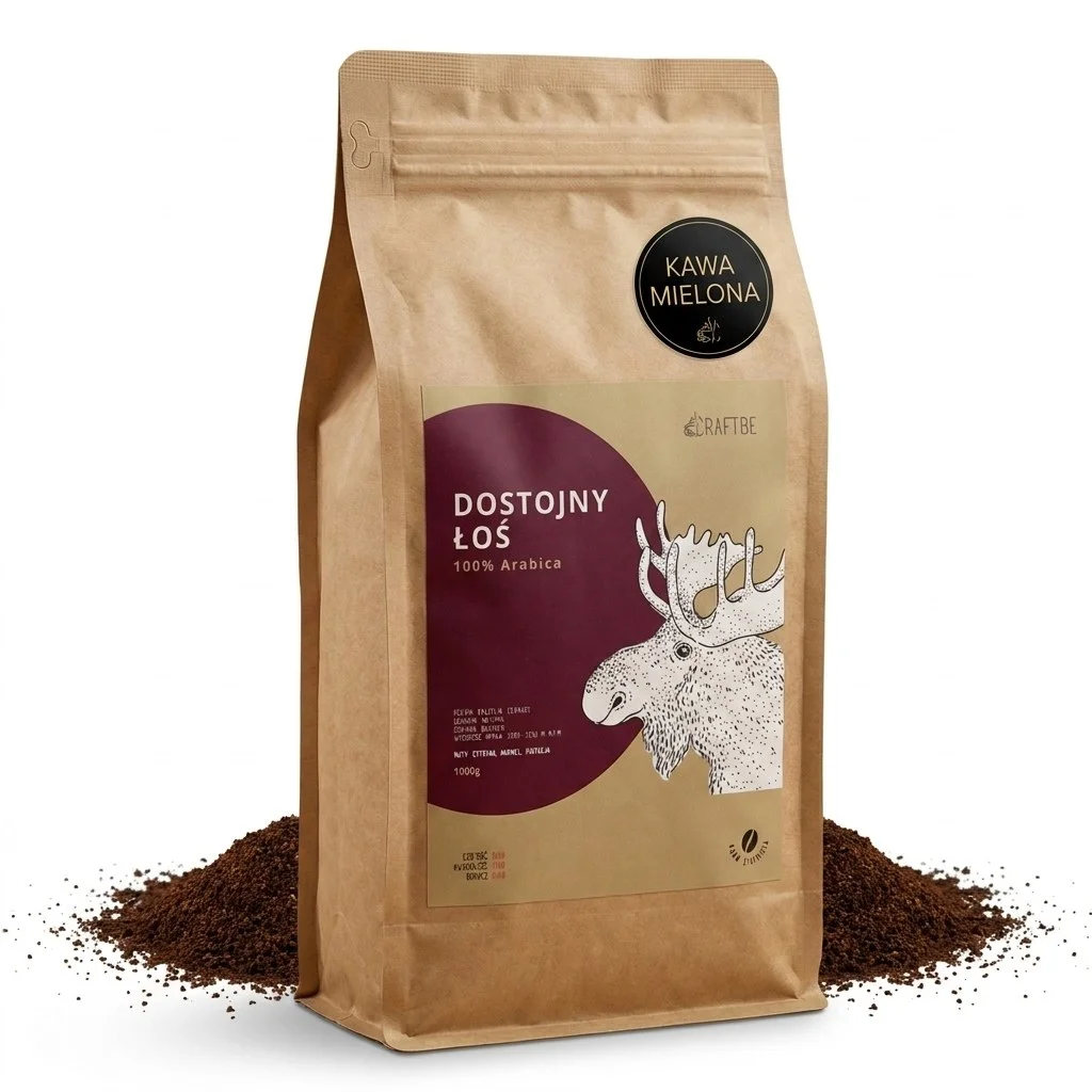 Kawa mielona CRAFTBE — opakowanie 500g Dostojny Łoś