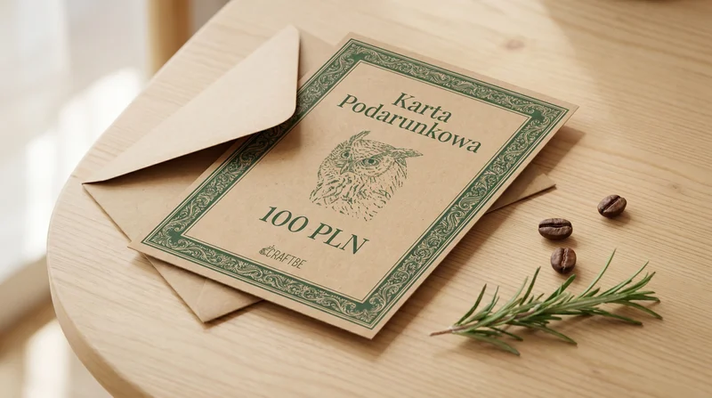 Koperta kraft z voucherem