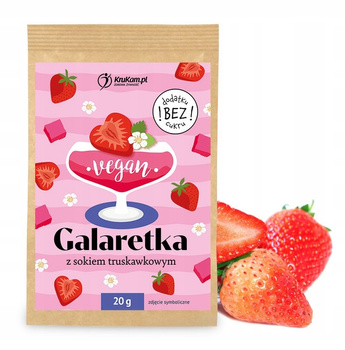 Galaretka Wegańska - Truskawkowa - 20g