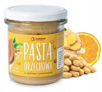 Pasta Orzechowa - Z Imbirem i Pomarańczą - 300g