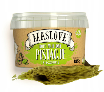 Masło Orzechowe - Pistacje Pieczone 100% - 185g