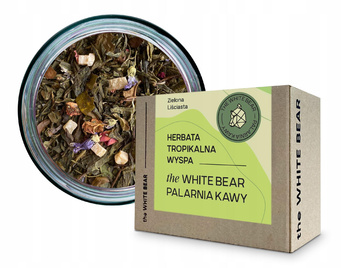 the White Bear Herbata Zielona Tropikalna Wyspa 100g