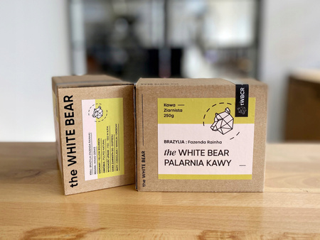 the White Bear Kawa Ziarnista Brazylia Fazenda Rainha 250g