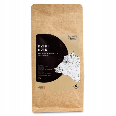 Kawa ziarnista Dziki Dzik 250g