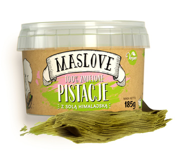 Masło Orzechowe - Pistacje z Solą Himalajską - 185g