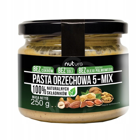 Pasta Orzechowa - 5-MIX - 250g