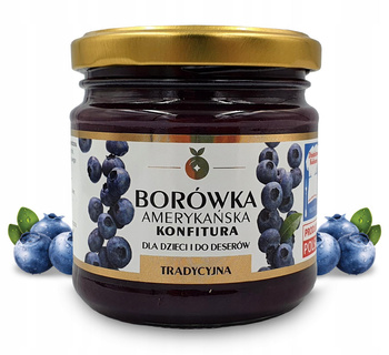 Konfitura - Z Borówki Niskosłodzona - 220g