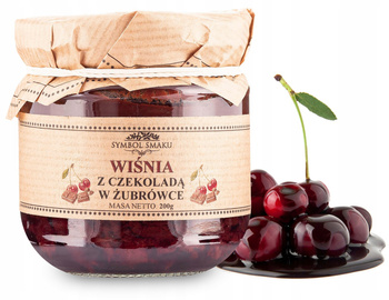 Konfitura - Wiśnia z Czekoladą w Żubrówce - 200g