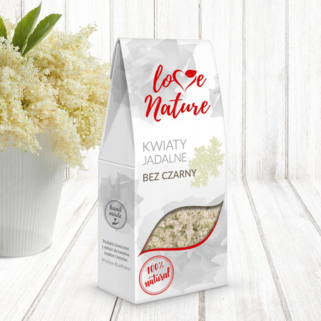 W LoveNature Kwiaty Jadalne Czarny Bez 20g