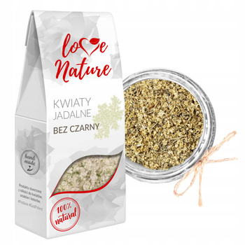 W LoveNature Kwiaty Jadalne Czarny Bez 20g