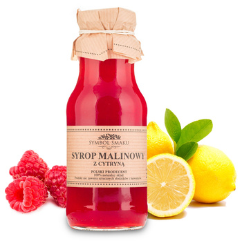 Syrop - Malinowy z Cytryną - 250ml