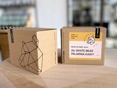 the White Bear Kawa Ziarnista Brazylia/Indie Blend 250g