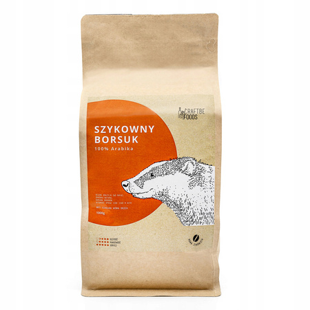 Kajfowa Kawa Ziarnista Szykowny Borsuk 1kg