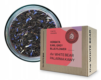 The White Bear Herbata Czarna Liściasta Earl Grey Blue Flower 100g