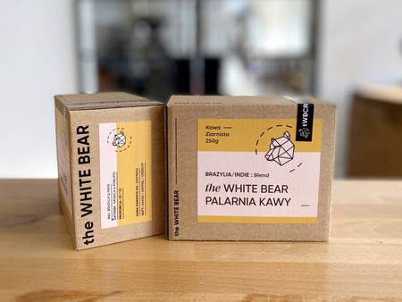 the White Bear Kawa Ziarnista Brazylia/Indie Blend 250g