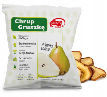 Chipsy Suszone - Z Gruszki - 18g