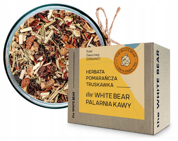 the White Bear Herbata Owocowa Pomarańcza Truskawka 100g