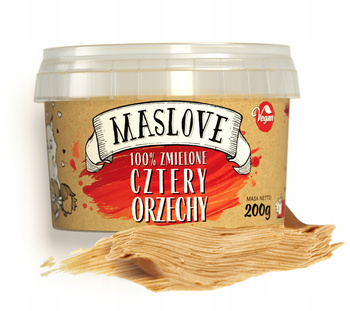 Masło Orzechowe - Cztery Orzechy - 200g