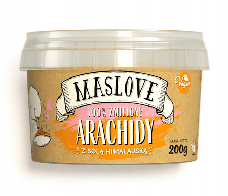 Masło Orzechowe - Orzechy z Solą Himalajską 100% - 200g