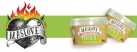 Maslove Masło Orzechowe Pistacje z Solą Himalajską 185g