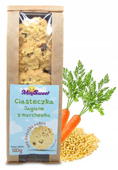 Malwa Ciasteczka Jaglane z Marchewką 120g