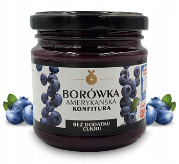 Konfitura - Z Borówki Bez Cukru - 220g