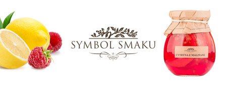 Symbol Smaku Cytryny w Syropie z Malinami 260g