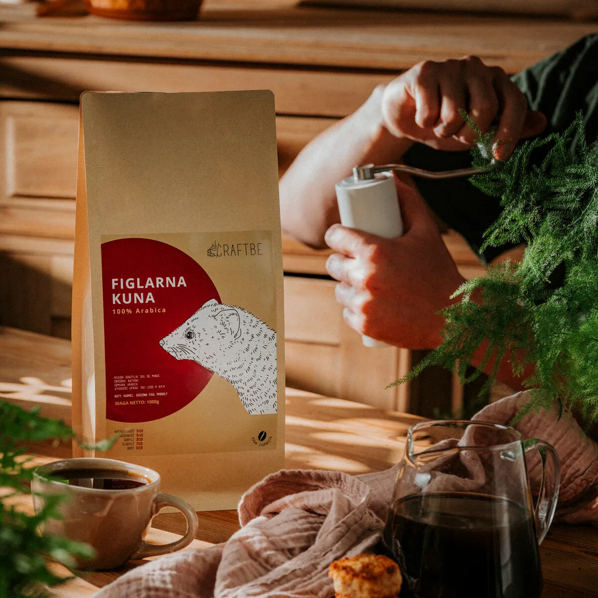 Figlarna Kuna 1 kg, mielenie w młynku ręcznym
