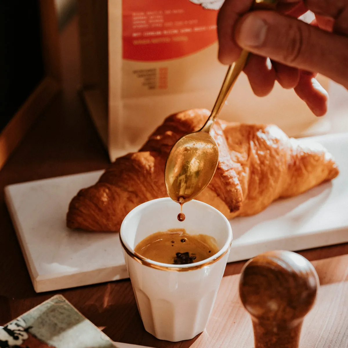 Szykowny Borsuk 1 kg, łyżeczka z cremą, croissant