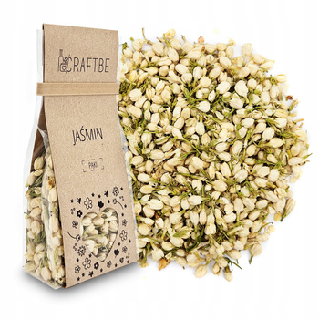 SUSZONE PĄKI JAŚMINU JAŚMIN SUSZONY CRAFTBE DEKORACYJNYKWIATY JADALNE 20g