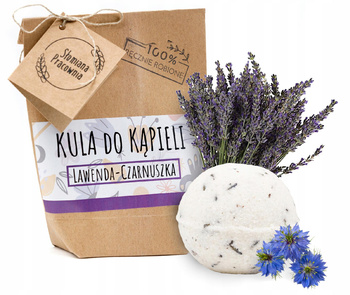 Słomiana Pracownia Kula Do Kąpieli Lawenda-Czarnuszka 70g