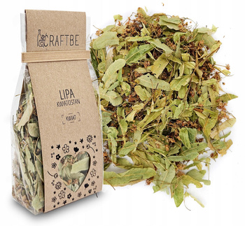 SUSZONE KWIATY LIPY LIPA KWIATOSTAN KWIATY JADALNE DUŻE Z LIŚCIEM 20g